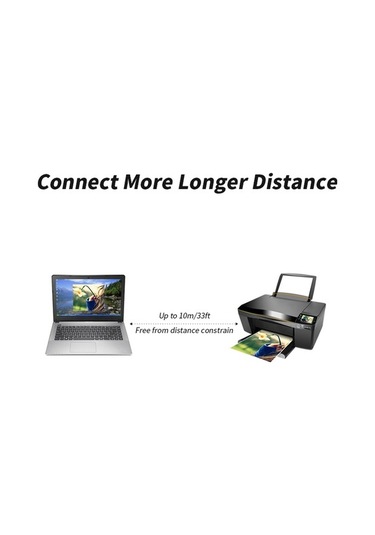 Novahub Yüksek Hızlı Usb 2.0 Yazıcı Kablosu 10m - Hp/canon/epson Uyumlu Siyah