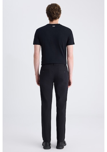 Twn Slim Fit Siyah Düz Pamuklu Jogger Pantolon 4ec03s2263452 001