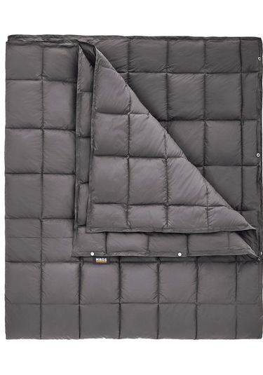 Haegs Kamp Battaniyesi - Dış Mekan Hafif Kompakt Seyahat Yorganı Kamp Yürüyüş Outdoor Şal, Battaniye 200-150 Cm Gri