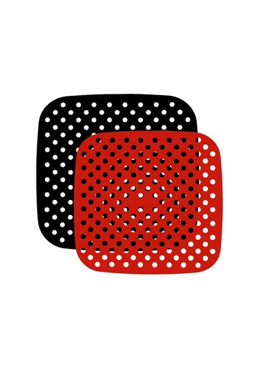 Youmex Ev Kullanıma Uygun 8.5 İnç Siyah Silikon Hava Fritöz衬垫 - Tekrarlı Kullanımlı, Dayanıklı Ve Kolay Temizlenir Aksesuar