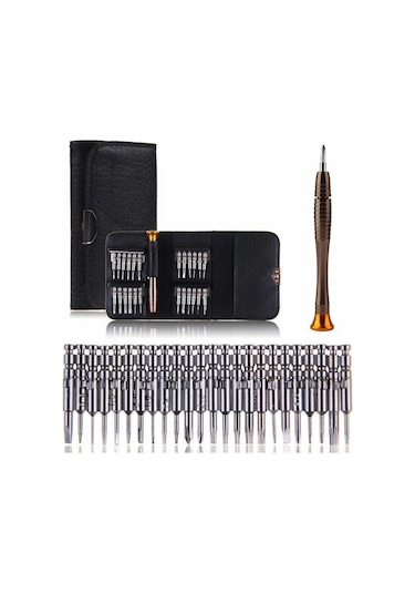 25 Parça Mini Bits Tornavida Cep Telefonu Tablet Tamir Seti