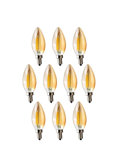 Amber C35 Rustik Led Filament Ampul 4w E14 Gün Işığı Dekoratif