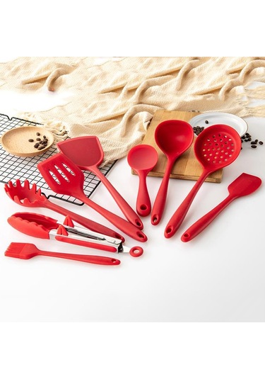 Sones 2 Adet Yapışmaz Yüksek Sıcaklığa Dayanıklı Silikon Tencere, Stil: Çorba Kaşığı