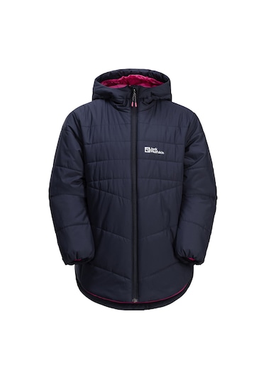 Jack Wolfskin Unısex Çocuk Outdoor Montu Solyd Ins Lacivert Su İtici