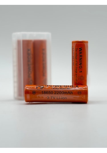 Powerdex 18650 3.7V 2200 mAh Şarj Edilebilir Li-ion Pil