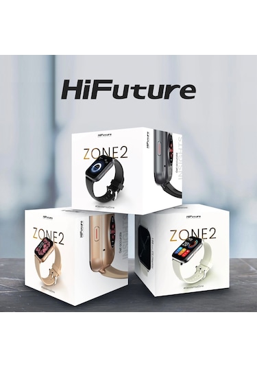 HiFuture FutureFit Zone2 Bluetooth 5.2 IP68 1.96 inç Arama Özellikli 50mm Akıllı Saat