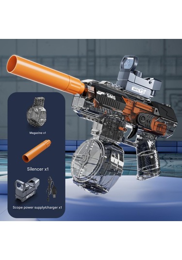 Wezone Teknoloji Mavi Elektrikli Su Silahı - 500ml Kapasite, 10m Menzil, Otomatik Ve Manuel Mod, Litiyum Pil İle Şarj Edilebilir