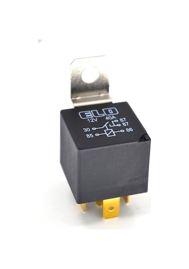 12v 40a Mini Röle 5 Fişli Dirençli Su Geçirmez Elo 710140203