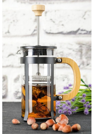 Lüx Cam 350 Ml French Press Siyah Asorti