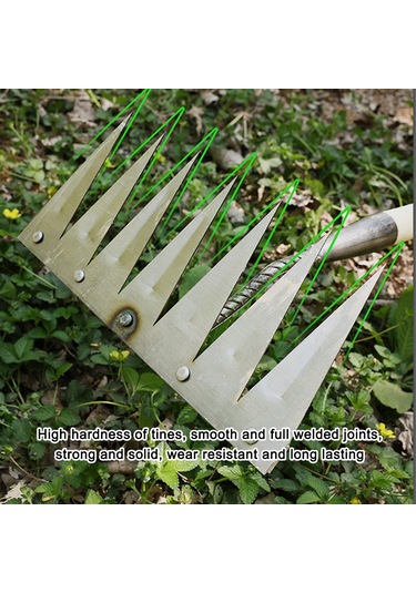 Youtek 4 Dişli Çelik Tırpan - Toprak Esme, Ot Kazma Ve Yaprak Toplama Tarım Aleti