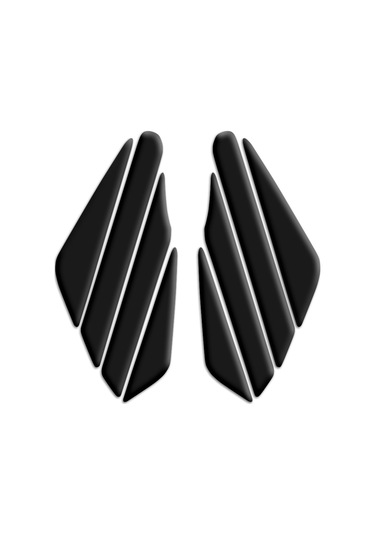 Motosiklet 3d Kabartmalı Üniversal Depo Yan Pad Parçalı 001