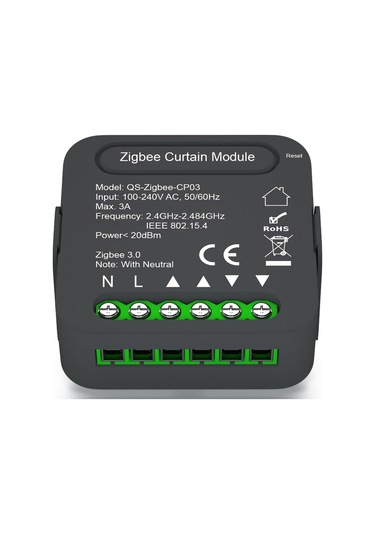 Lepmerk-qs-zigbee-cp03 Tuya Zigbee Akıllı Perde Anahtar Modülü E20409
