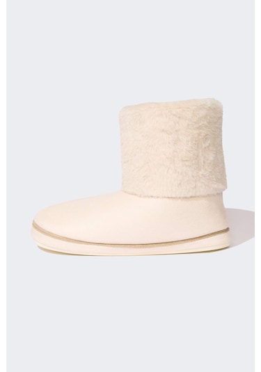 DeFacto Kadın Düz Taban Ev Terliği D3395AX24AUBG26 Bej