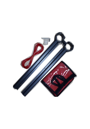 Antrasit Gri Çamaşır Kurutma Askılığı 50 mm Boru Çamaşırlık Antrasit