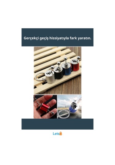 3d Metal Araba Vites Anahtarlık Şık Ve Fonksiyonel Çok Renkli