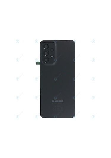 Samsung Uyumlu A33 Arka Pil Kapağı, Lens Hariç Sm-a336b - Siyah