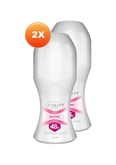 Avon On Duty Active Kadın Roll-On Deodorant 50 ML x 2
