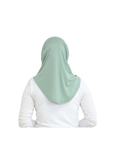Spor Başörtüsü Kadın Hazır Giyim Türban Viskon Eşarp Şal - Açık Yeşil Açık Yeşil
