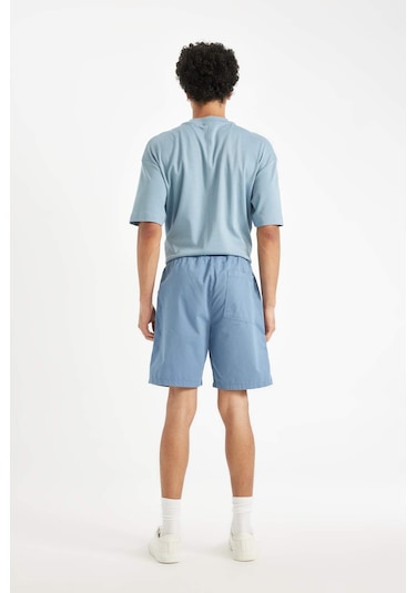 DeFacto Relax Fit Gabardin Bermuda Şort D4697AX24HSBE105