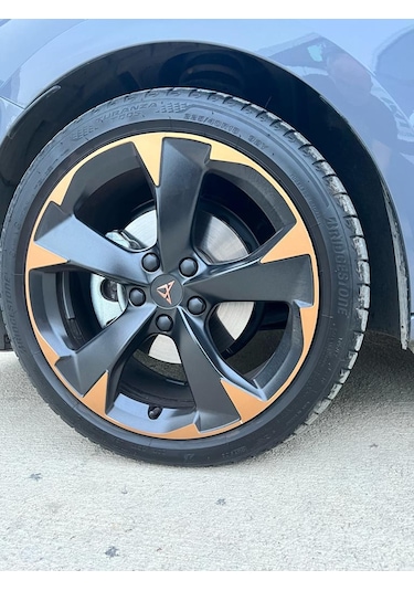 Cupra Leon Mk4 Jant Kaplama Sticker / Metalik Mat Bakır
