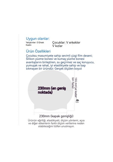 Pazly--yüzmek Çocuklar Banyo Yüzme Şapka Kız Erkek Hayvan Baskı Mavi Ayı Mavi