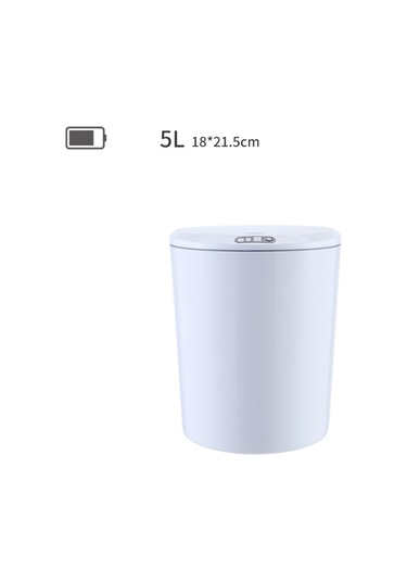 Sones Exped Smart Masaüstü Akıllı İndüksiyon Elektrikli Depolama Kutusu Araba Ofis Çöp Kutusu, Özellikler: 5l Pil Sürümü Beyaz Diğer
