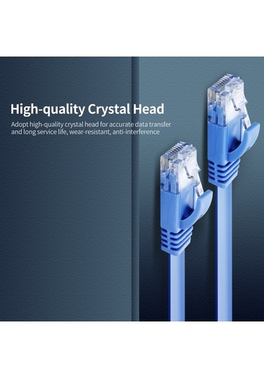 Ebitda Yüksek Hız Cat6 Ethernet Kablosu - 10m Rj45 Gigabit Ağ Kablosu, Saf Bakır, Kullanıcılar Sevdiler