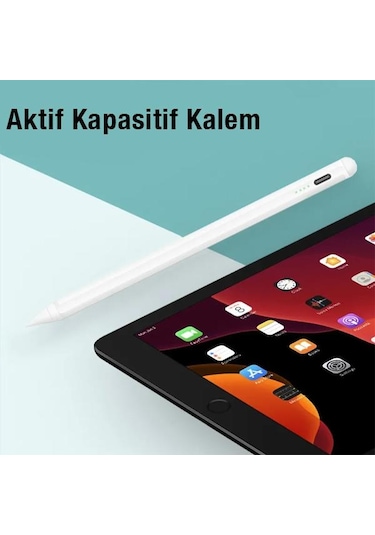 Coofbe 100mAh Şarjlı Universal İos ve Android Uyumlu Dokunmatik Stylus Kalem, Telefon Tablet Kalemi