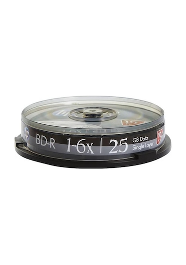 Hp Blu-ray Bd-r 6x 25gb 10lu Cake Box - Bre00071-3
