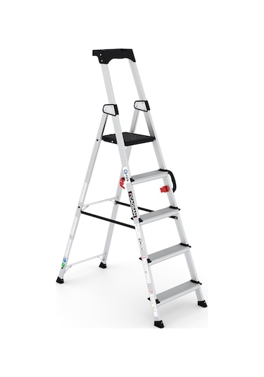 Çağsan HA104 4+1 Basamaklı Hazar Alüminyum Merdiven