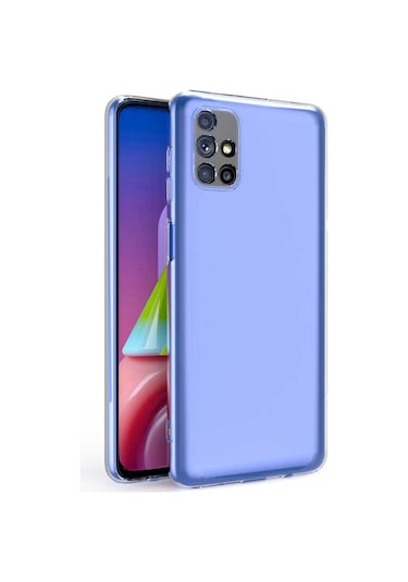 Galaxy M31S Kılıf Zore Kamera Korumalı Süper Silikon Kılıf Renksiz