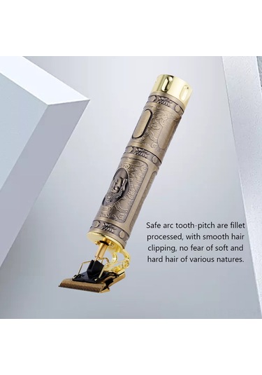 Xindoker Altın T9 Titanyum Şekilli Tıraş Makinesi - 0mm Ultra Kısa Diş Açısı, Usb Şarjlı, 3 Saat Kullanim Süresi, Profesyonel Ve Ev Kullanıma Uygun Altın