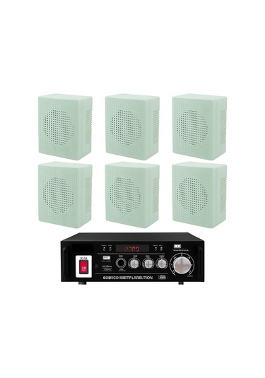 Luxury,eco Seri 6 Hoparlör 1 Anfi, Masaj Salonu Ses Sistemi, Spa Ses Sistemi, Hafif Müzik Ve Anons Ses Sistemi