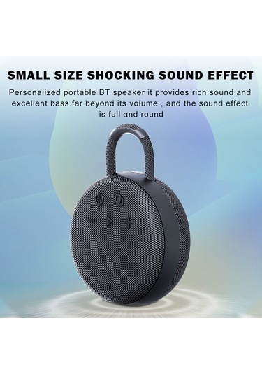 Geeroyoo S77 Dış Mekan Bluetooth Hoparlörü - Ipx7 Su Geçirmez, 1800mah Pil, Bluetooth 5.0, Güçlü Bas, Taşınabilir Siyah Ses Cihazı