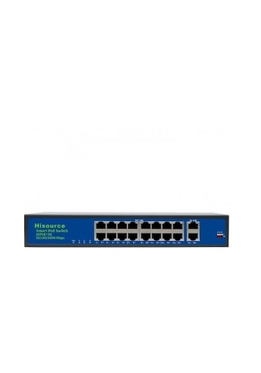 Hisource Hi F1620Gbl A 16 Port 10/100 2 10/100 Uplink Poe 250W Sw