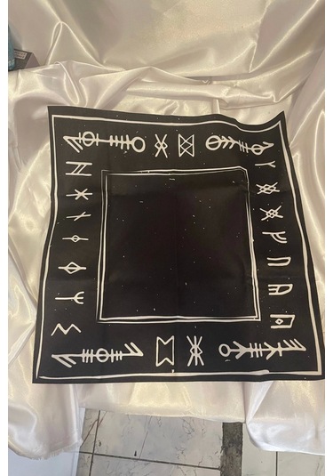 Tarot Örtüsü Sunak Run Taşları Örtüsü Sunak Nordic Runes Örtüsü Sunağı El İşi Ouija