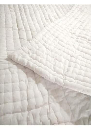 Çift Kişilik %100 Doğal Yün Yorgan El Yapımı El Dikişi Beyaz