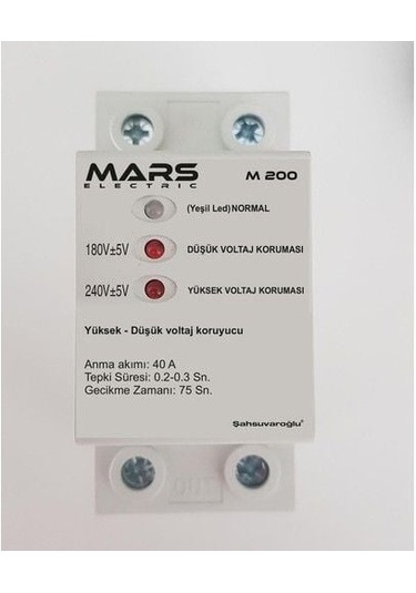Mars M200 Akım Koruyucu Sigorta Tipi