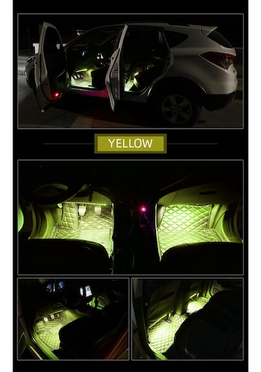 Renault Megane 2 Sese Duyarlı Ayak Altı Led Aydınlatma Kumandalı Rgb