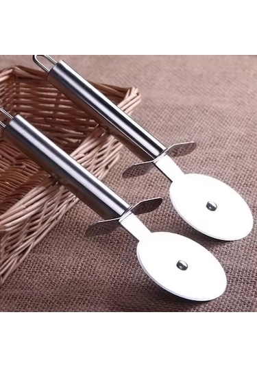 Jialan Paslanmaz Çelik Pizza Ve Hamur Kesici Büyük Boy