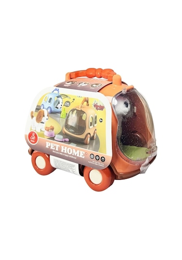 Jnd-6802 Taşıma Araba Çantalı Hareketli Pilli Köpek Set -vardem Oyuncak Standart