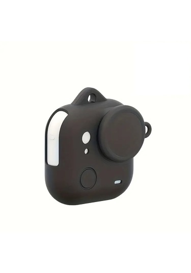 Teknoroket Insta360 Go Ultra Silikon Kılıf Ve Lens Cap Lens Kapağı Seti Siyah