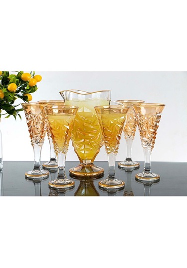 Plt Design La Rose 7 Parca Kokteyl Bardağı Seti,meşrubat - Su Bardağı Seti