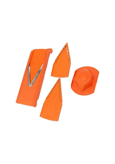 V Şeklinde Mandolin Dilimleyici Manuel Sebze Doğrayıcı Paslanmaz Çelik Bıçaklı El Koruyuculu Pişirme Aleti D Diğer