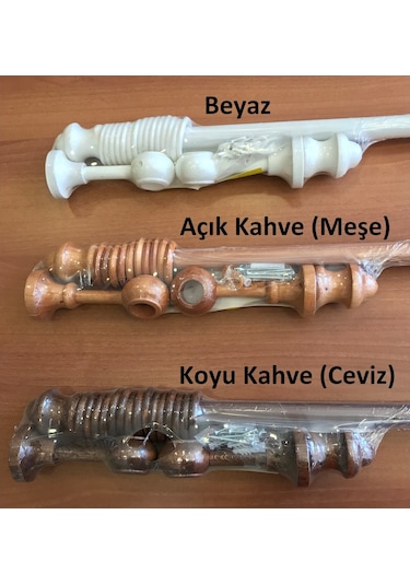 Rustik Ahşap Perde Askısı / Borusu / Rayı (Raylı Veya Raysız)