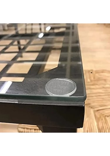 15 Adet Şeffaf 22 Mm Yapışkanlı Cam Tutucu -