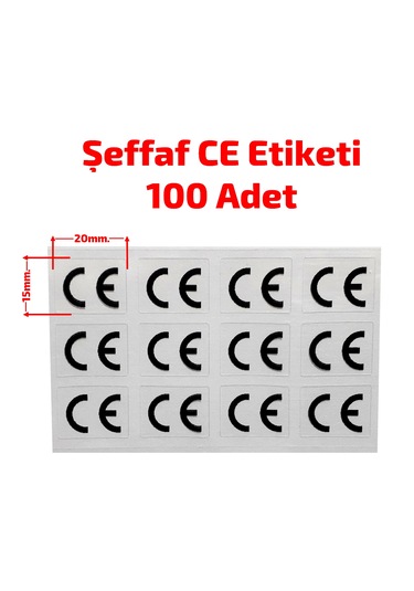 Ce Etiketi, Ce Uygunluk Sembolü, Ce Damgası, Ce Belgesi Pp Şeffaf