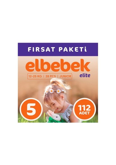 Elbebek Elite Bebek Bezi 5 Numara Junior Fırsat Paketi 112 Adet 4'lü