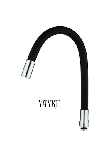 Yayke Siyah Renkli Oynar Başlıklı Musluk Batarya Başlığı Kobar