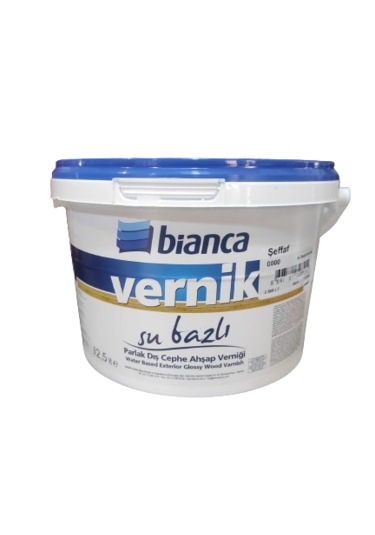 Bianca Su Bazlı Dış Cephe Ahşap Verniği Parlak 2.5 Lt